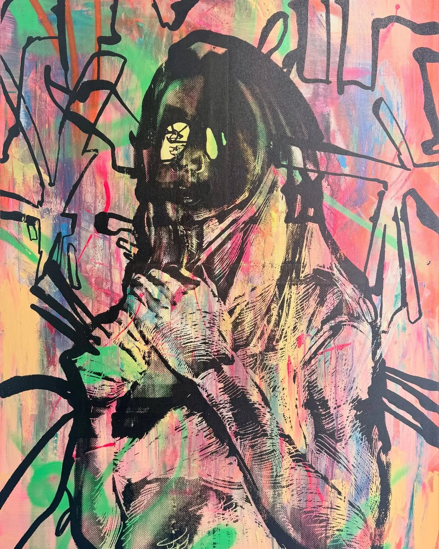 #screenprinting #art #mixedmediaartist #abstract