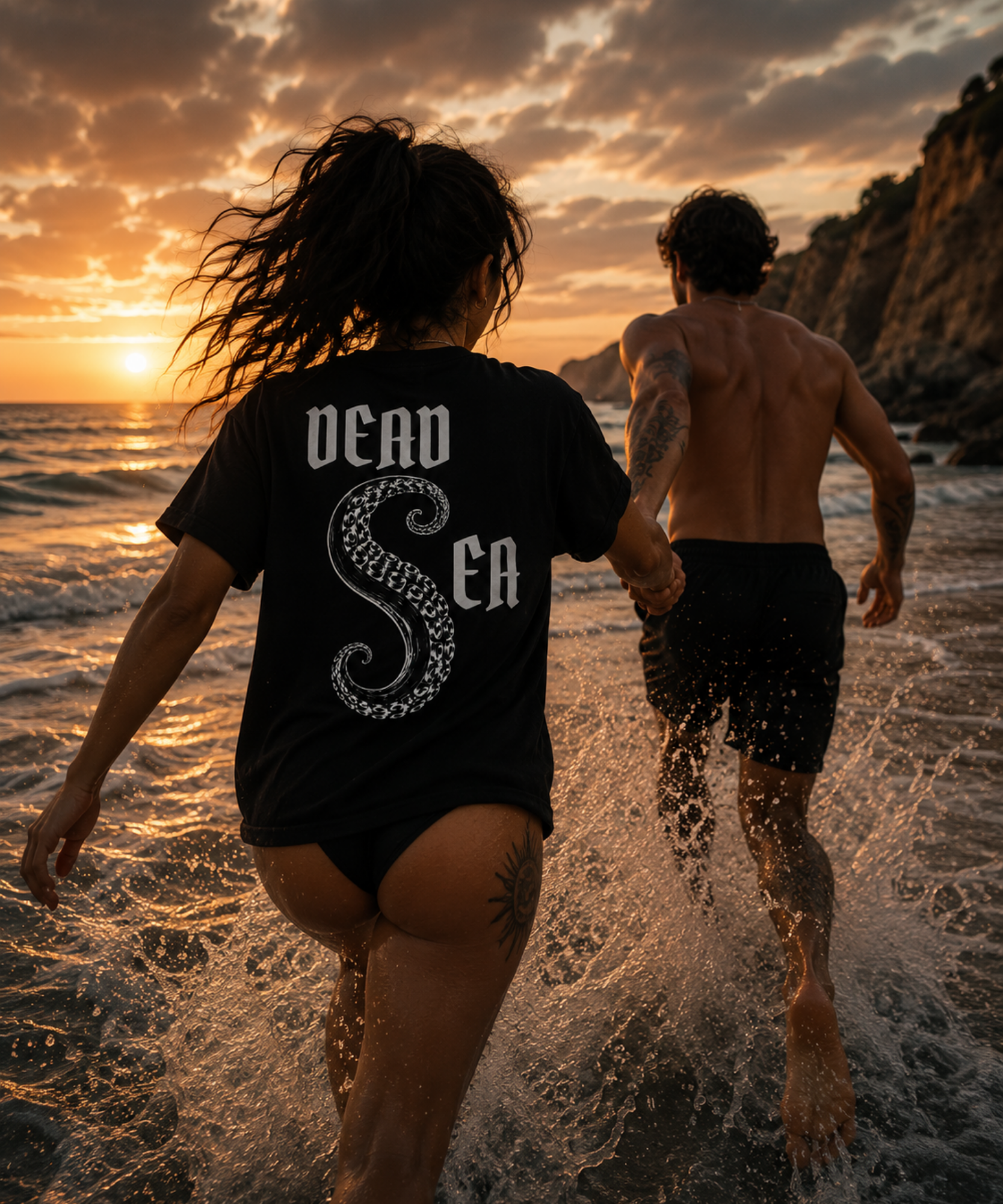 (1) Back - Female Model - Dead Sea Tentacle Shirt.png
