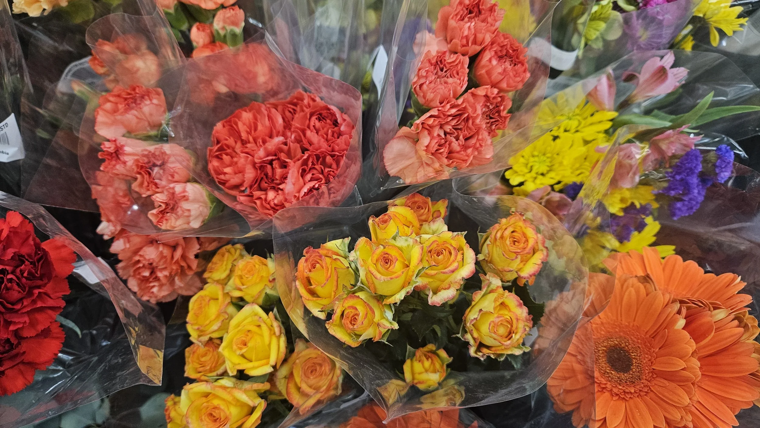 Various bouquets
