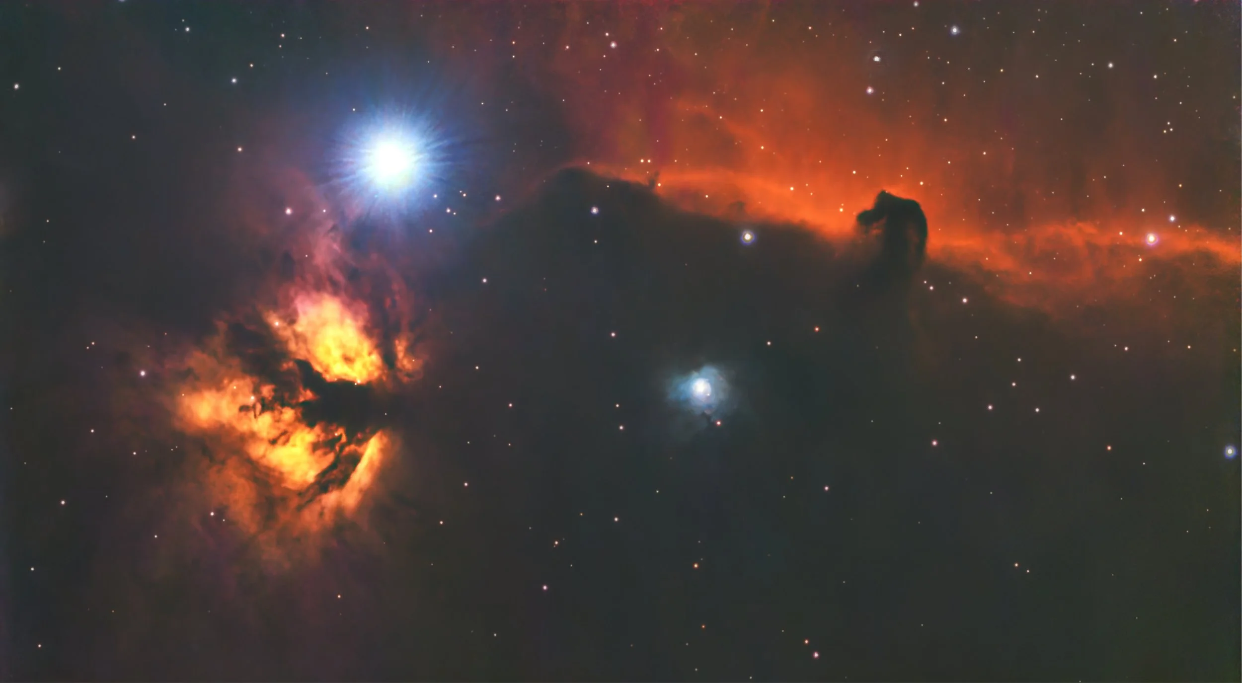 Horsehead & Flame nebulae