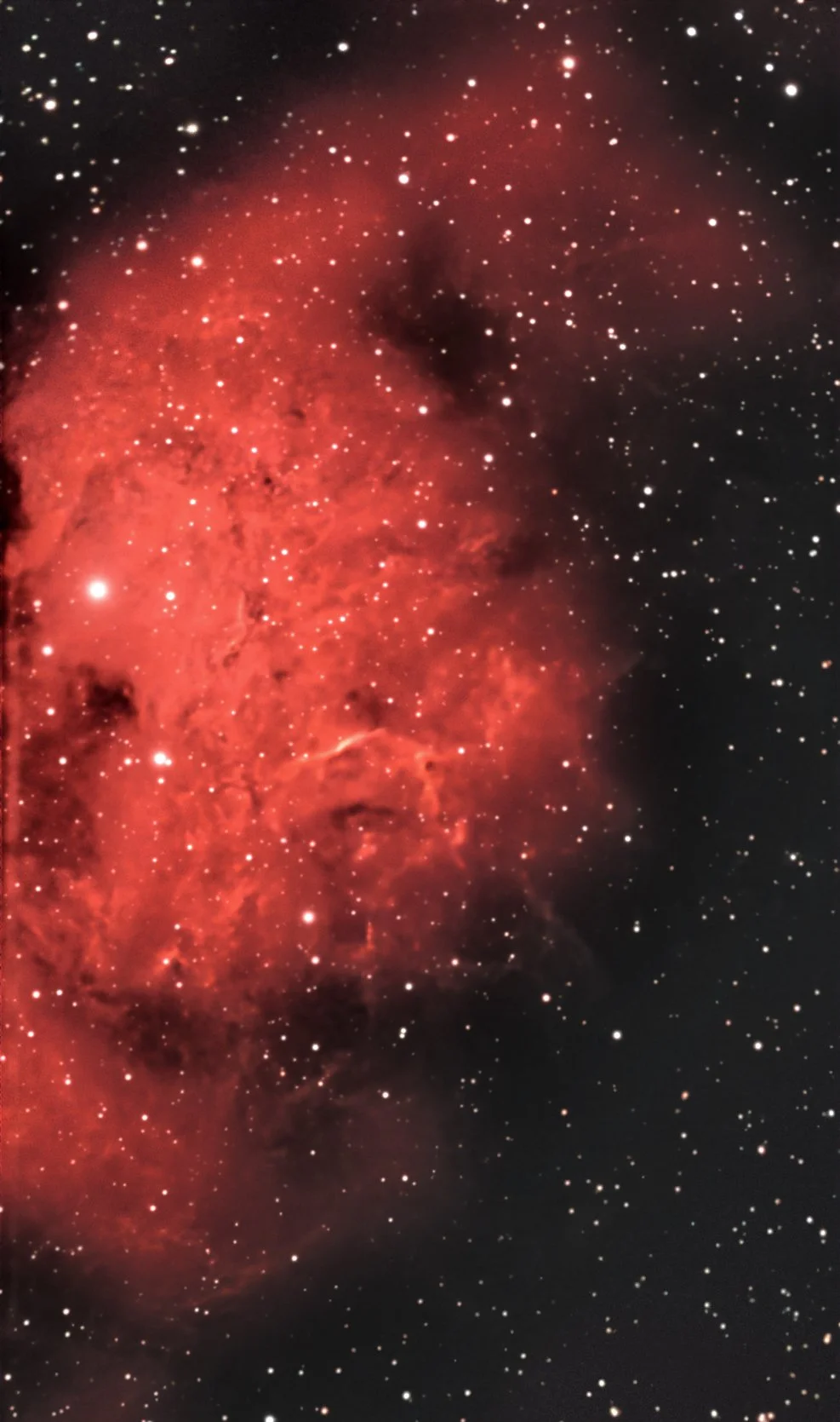 The Flaming Star nebula