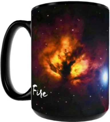 'Fire and Ice' Cosmic Ceramic Mug