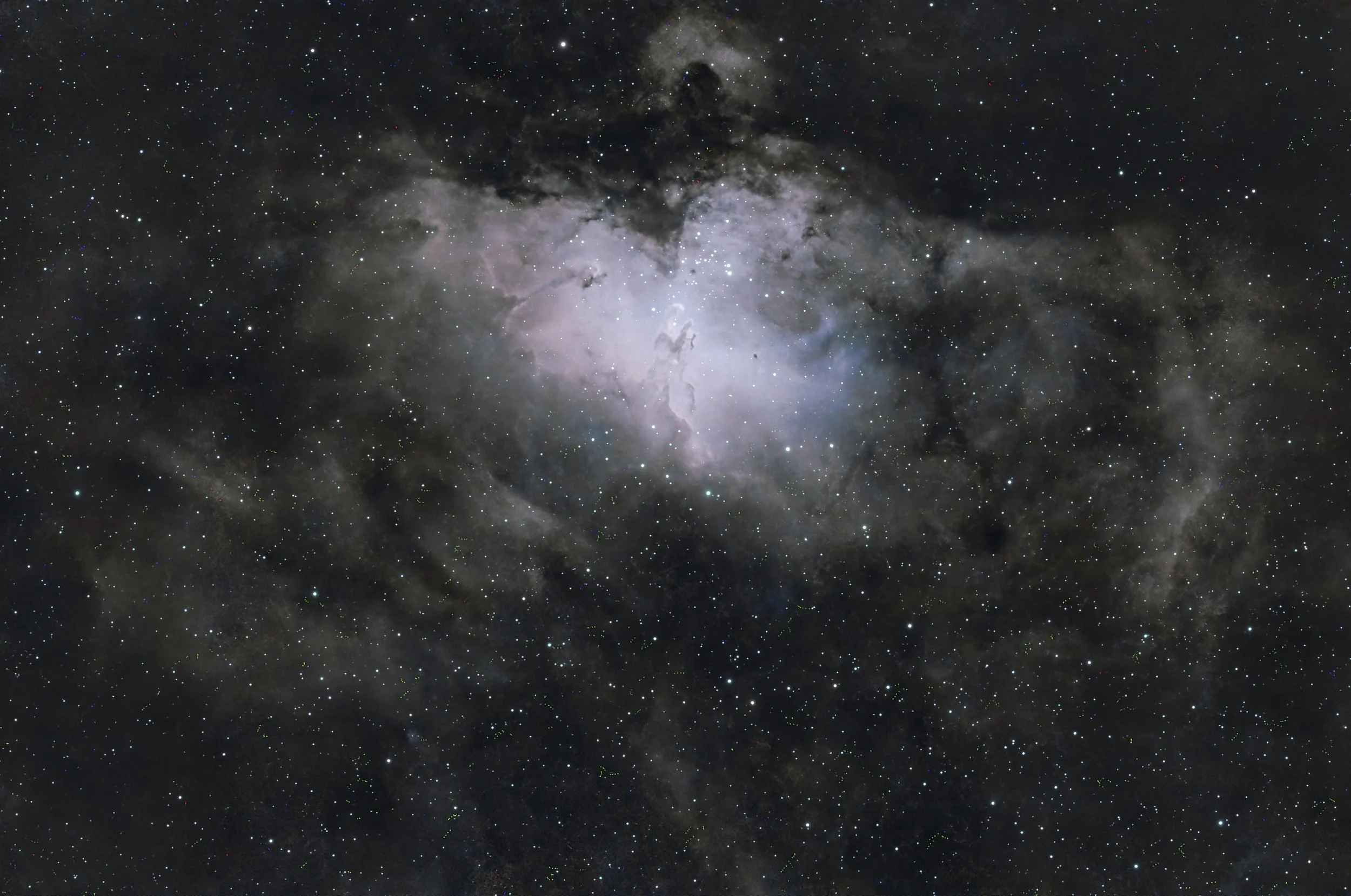 The Eagle Nebula (Hubble palette)