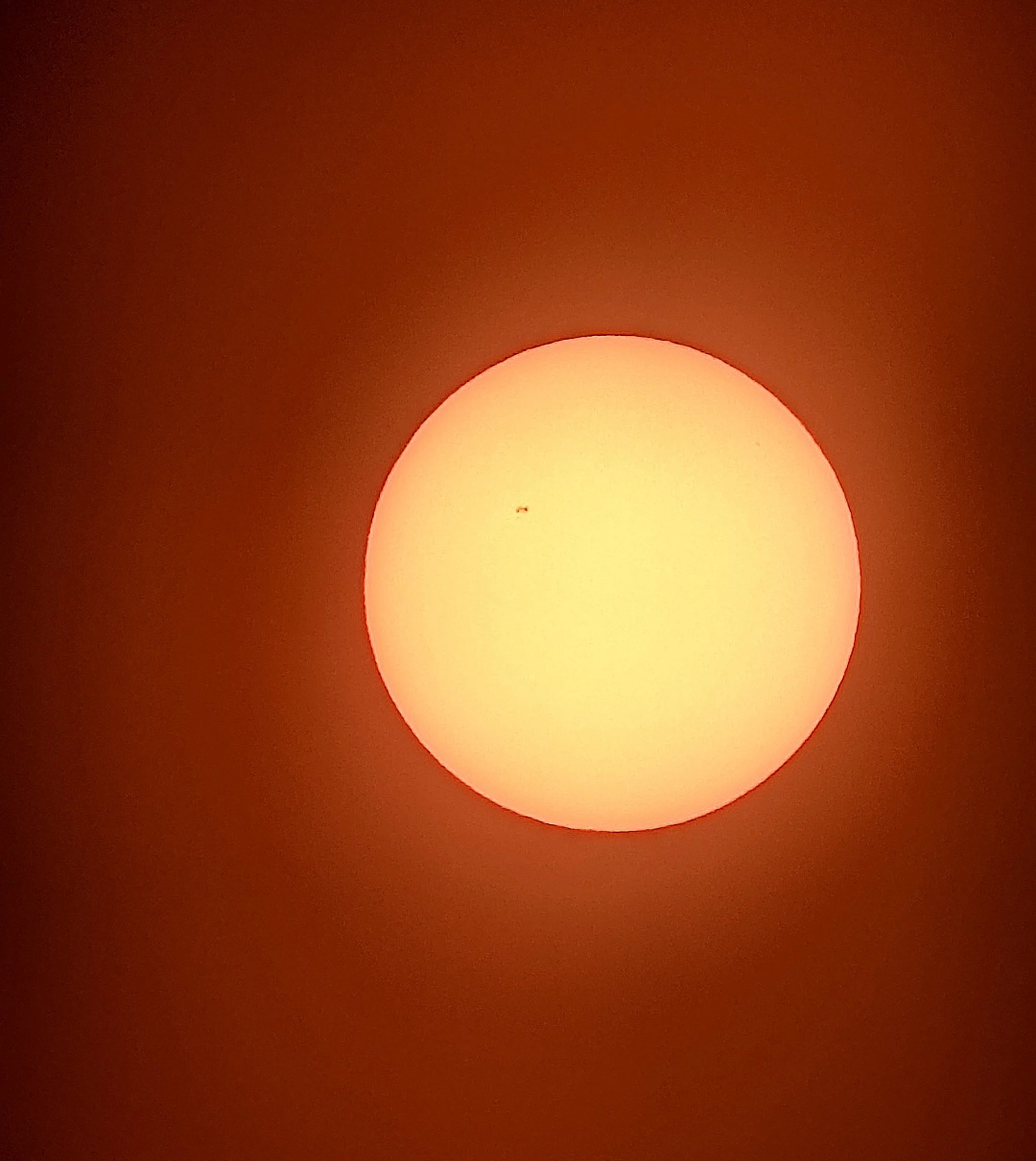 A glowing sun (gorgeous on metal)