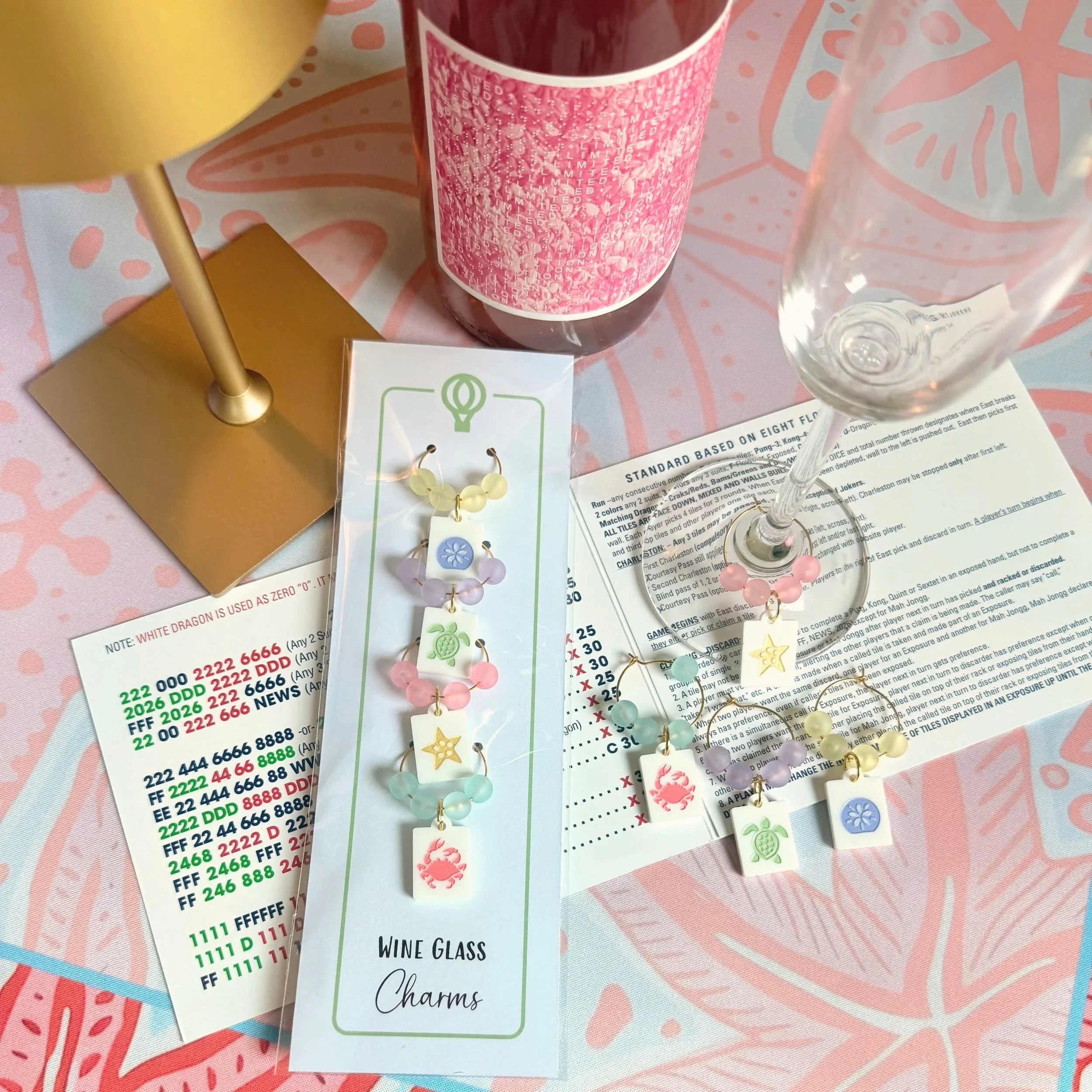 Along the Banks Wine Glass Charms