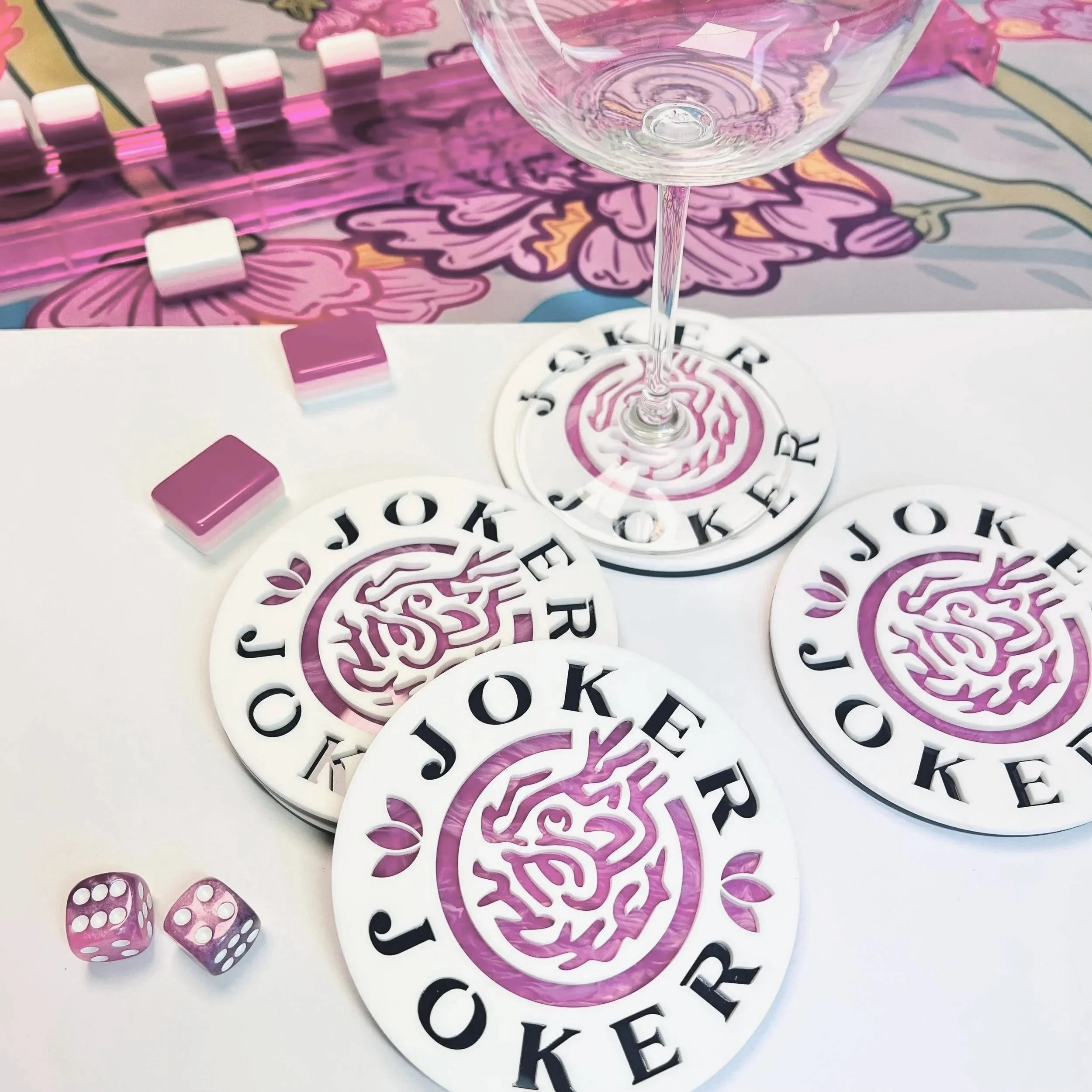 Glam Joker Coasters