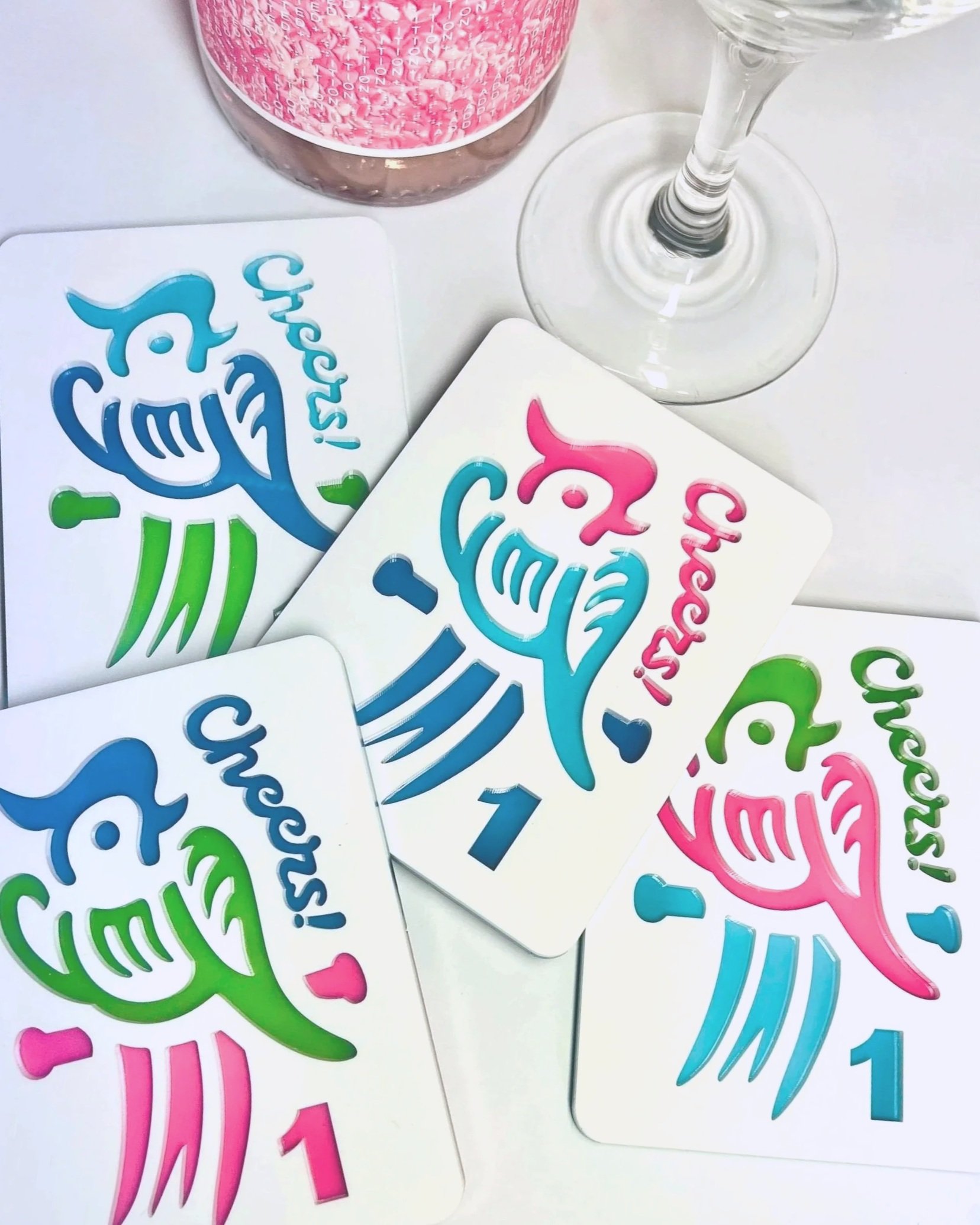 Bird Bam Tile Coasters