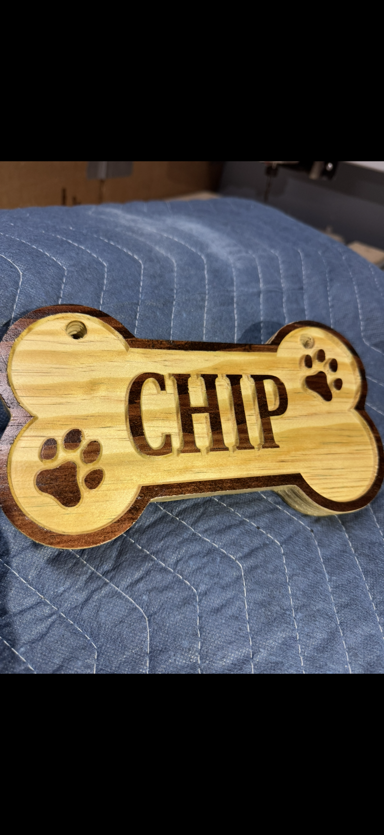 Custom Engraved Dog Bone with Name