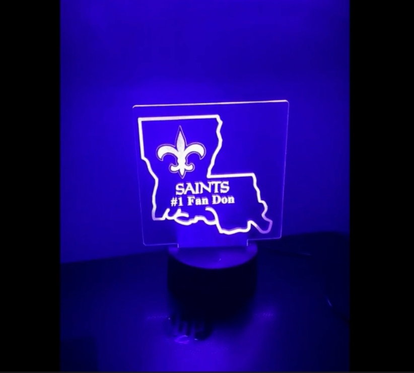Custom LED Acrylic Engraved Light (Multi-Color)