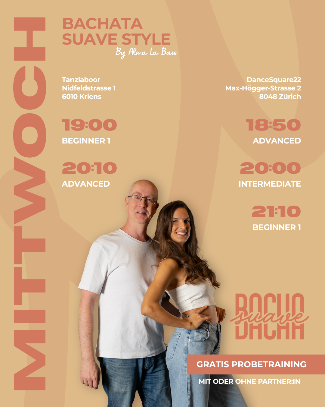 Bachasuave Flyer Bachata Classes Wednesday