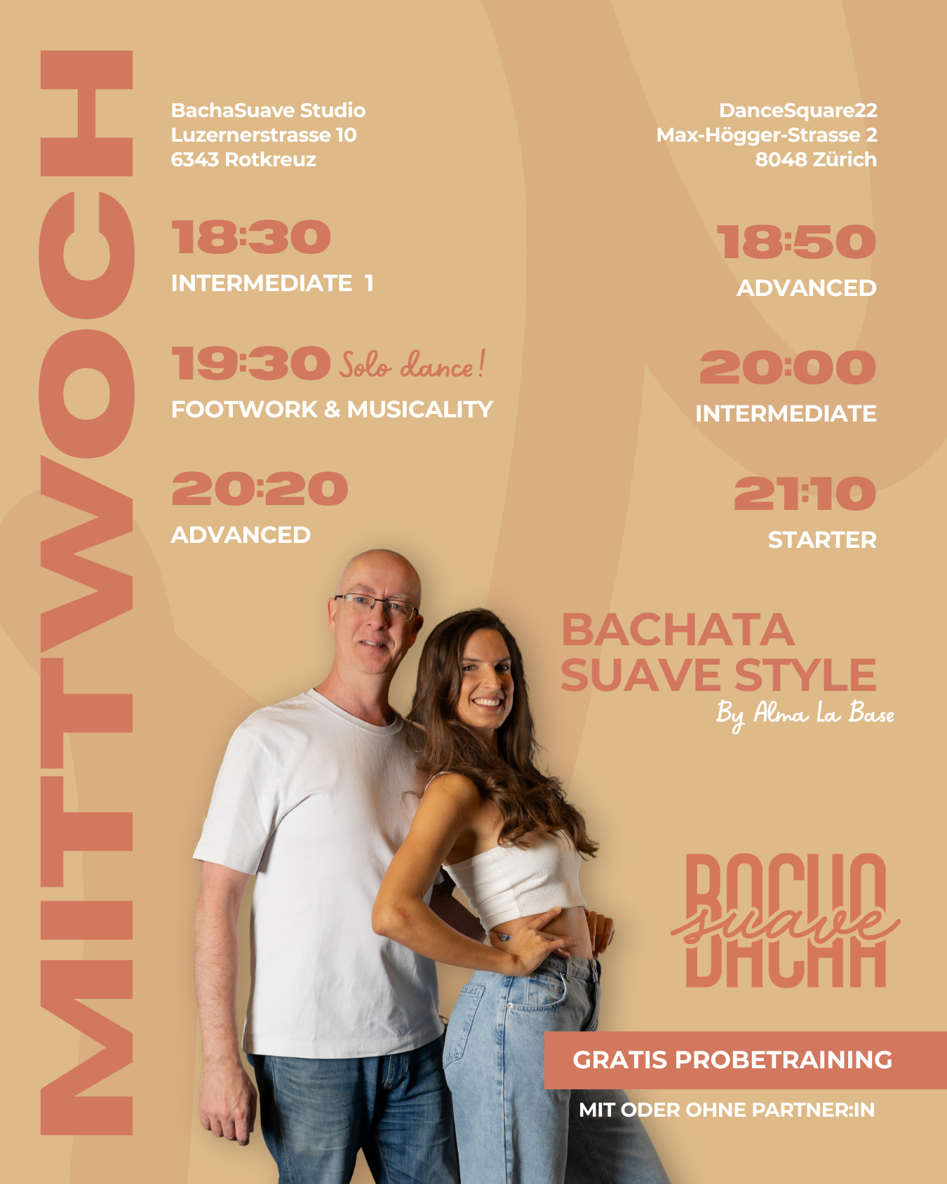 Bachasuave Flyer Bachata Classes Wednesday