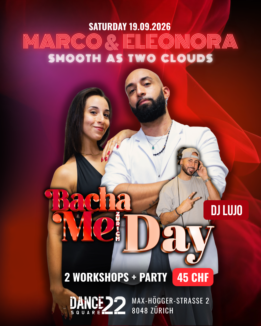 BachaMe Day September 2026 - Smooth as two clouds mit Marco & Eleonora von Turin. BachaZouk workshop