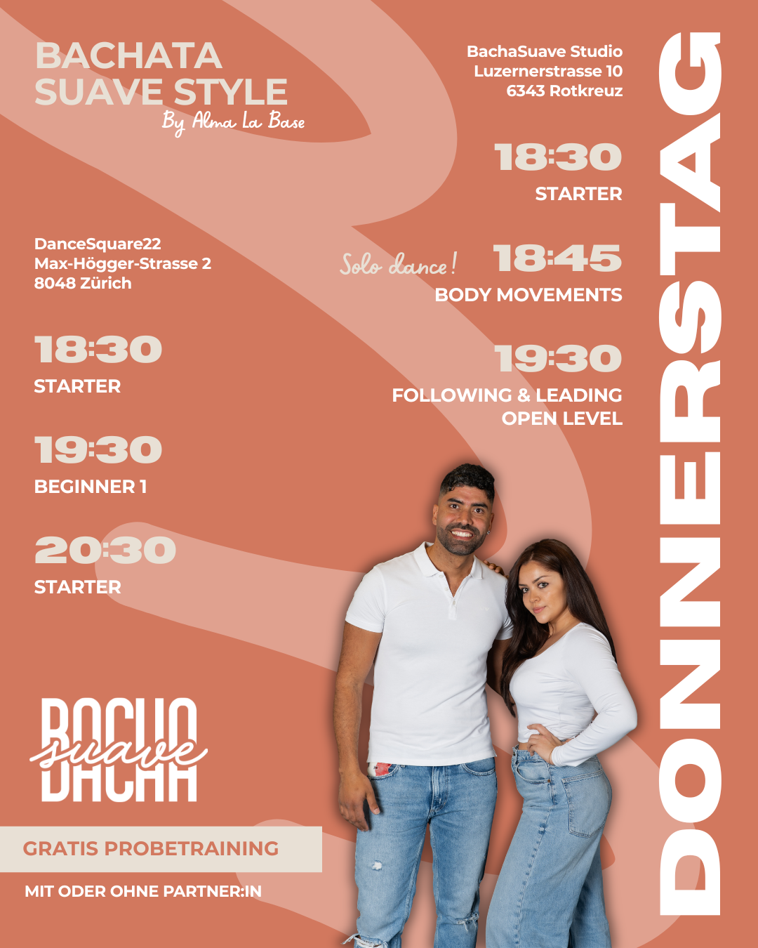 Bachasuave Flyer Bachata Classes Thursday