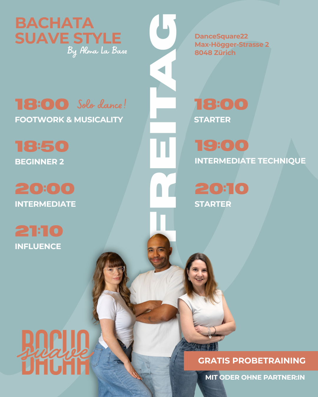 Bachasuave Flyer Bachata Classes Friday