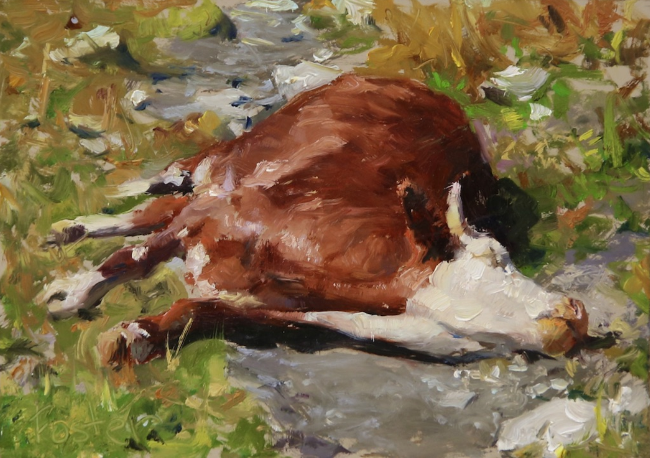 '40 Winks'
oil on canvas, size (in): 48x72