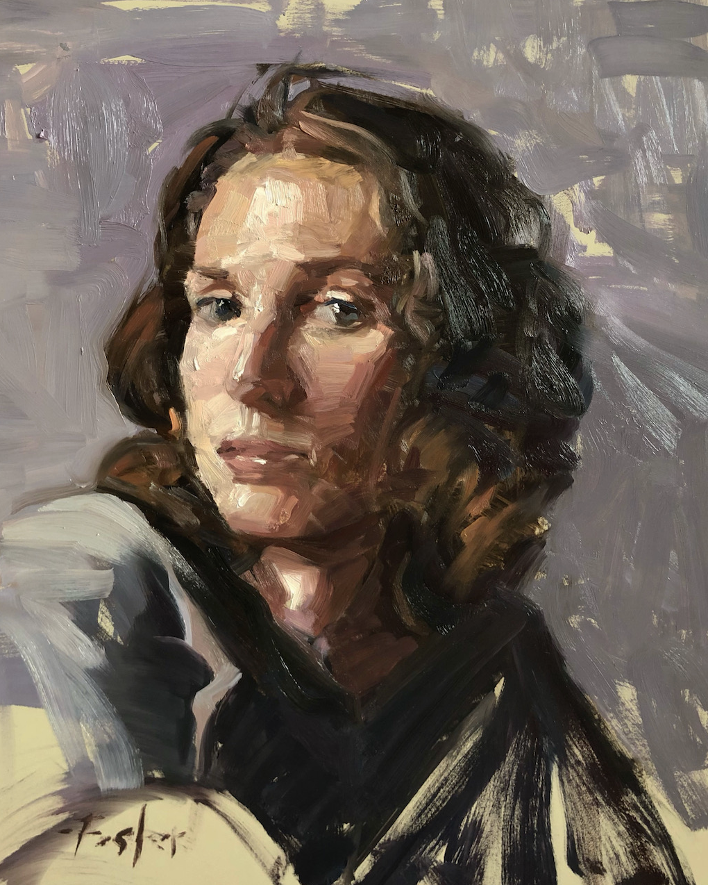 'Portrait Study'
oil on canvas, size (in): 20x16