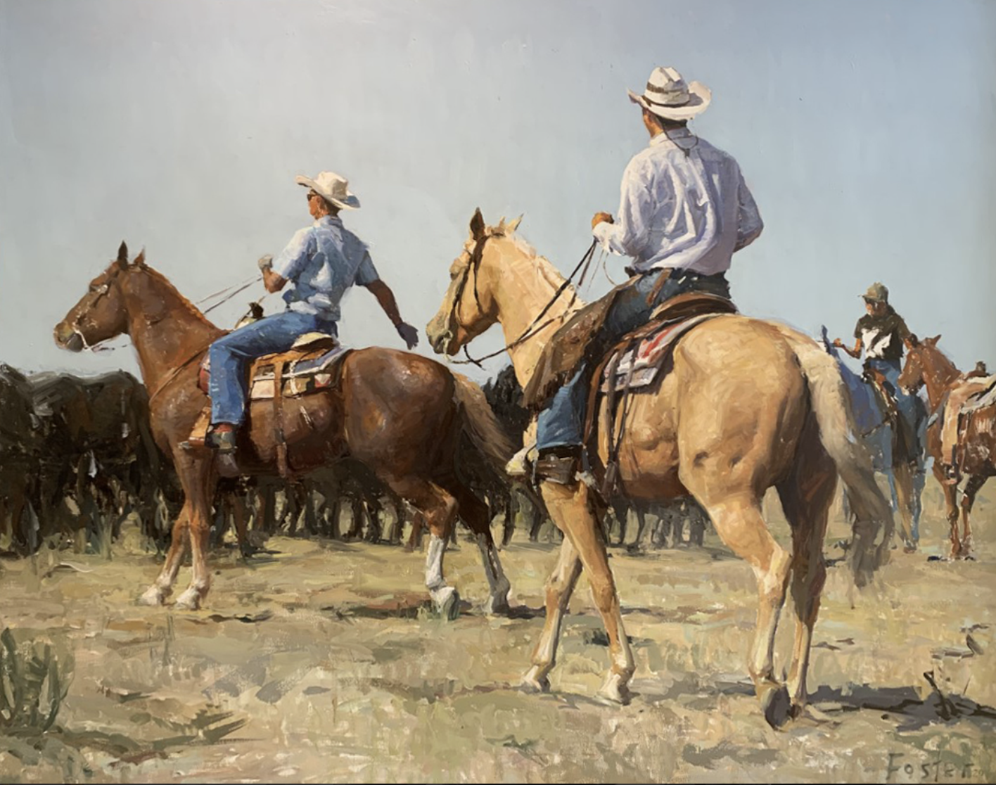 'Gathering'
oil on canvas, size (in): 48x60