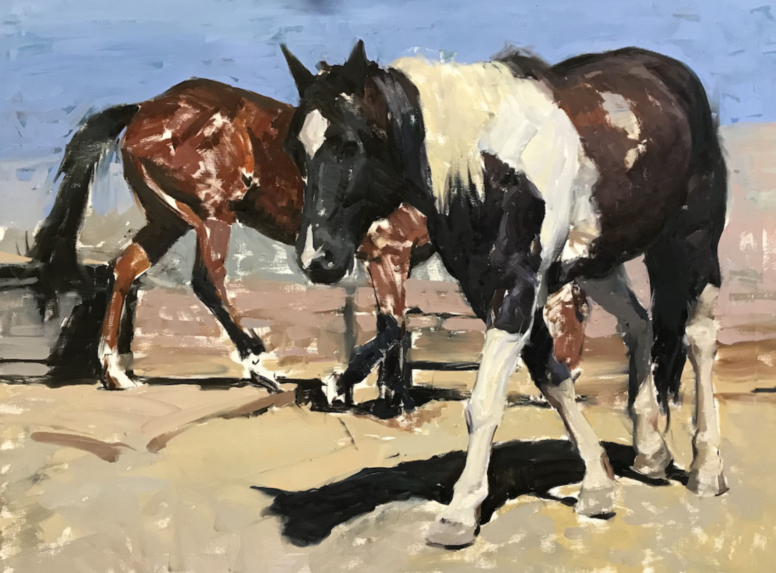 'Holy Smokes & Raw Hide'
oil on canvas, size (in): 30x40