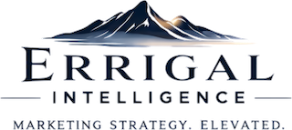 Logo featuring a mountain with the text 'Errigal Intelligence' and the tagline 'Marketing Strategy Elevated'.