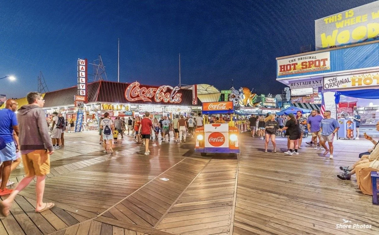 Boardwalk and Tramcar