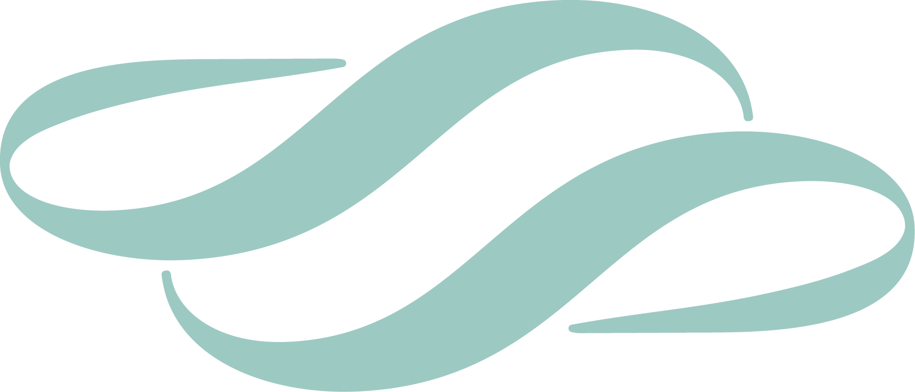 A stylized, abstract illustration of a whale in light blue color.