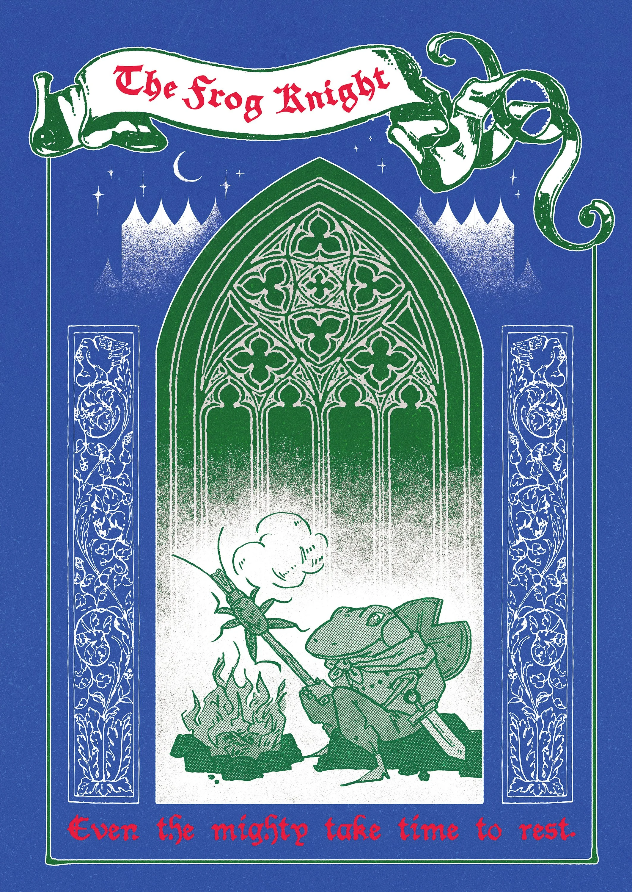Frog Knight_Custom Raised Foil Printing Posters-29.7X42cm(A3).jpg