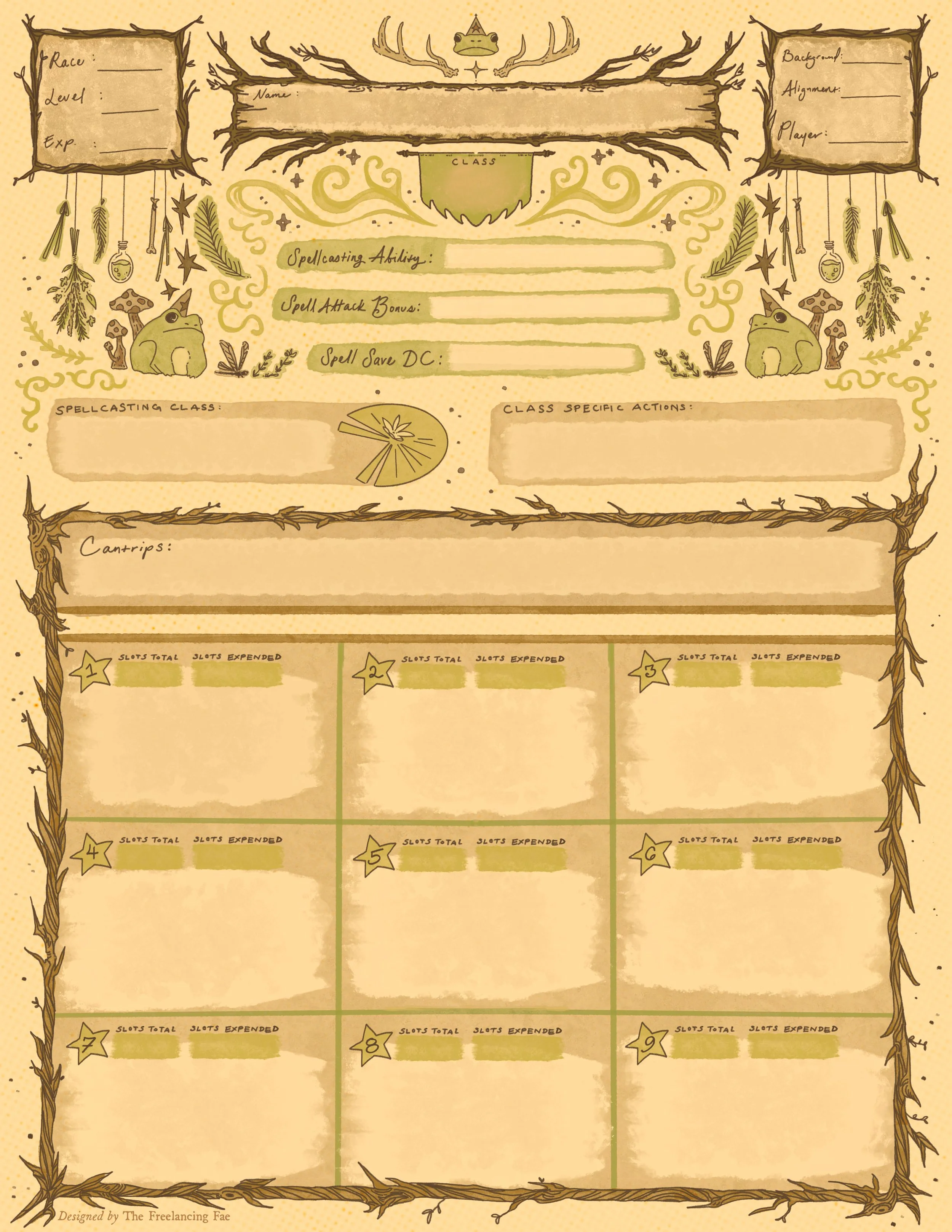 Nature Frog Mushroom_Character Sheet_Spells_8.5x11in.jpg
