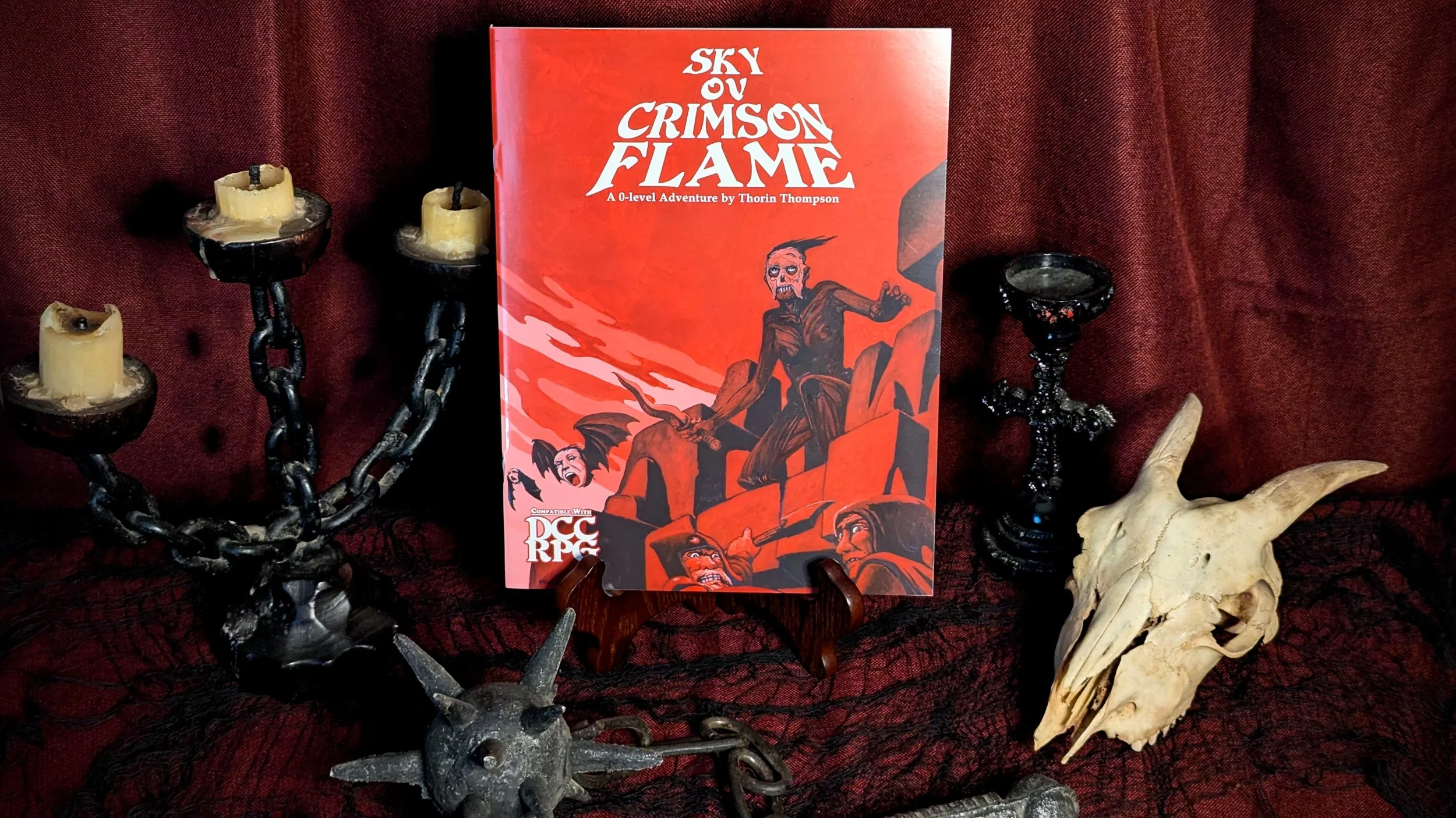 Sky ov Crimson Flame - 0-level Adventure for DCC-RPG