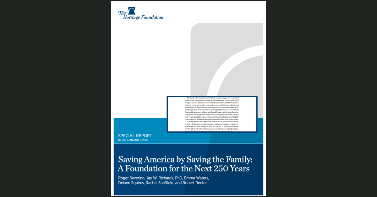 The Heritage Foundation: "Saving America"