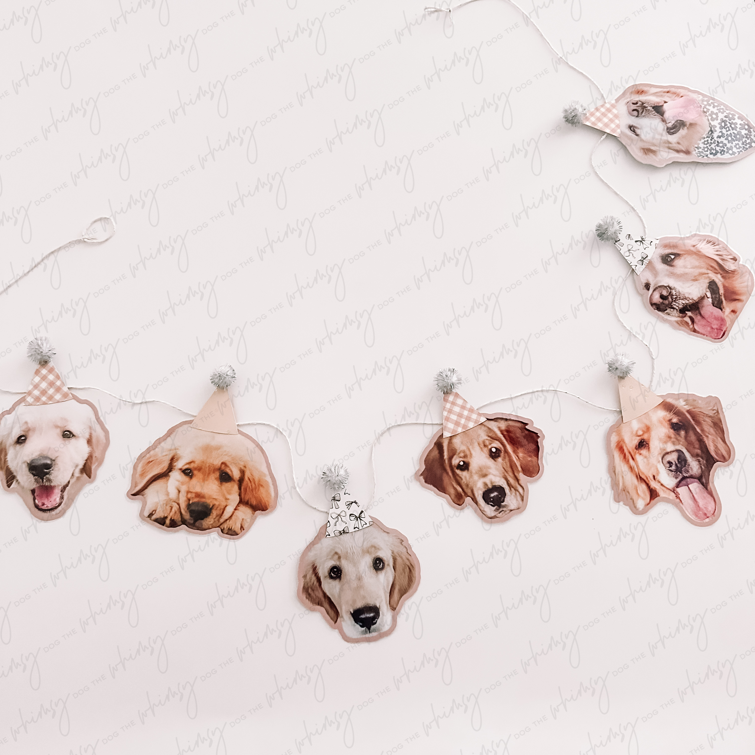 Custom Dog Face Garland