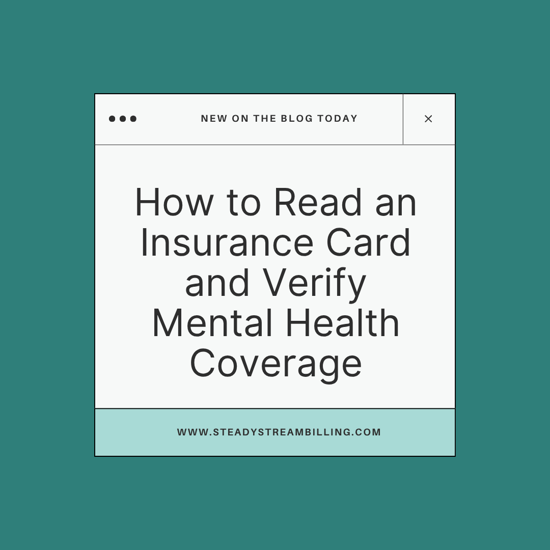 How to Read an Insurance Card and Verify Mental Health Coverage