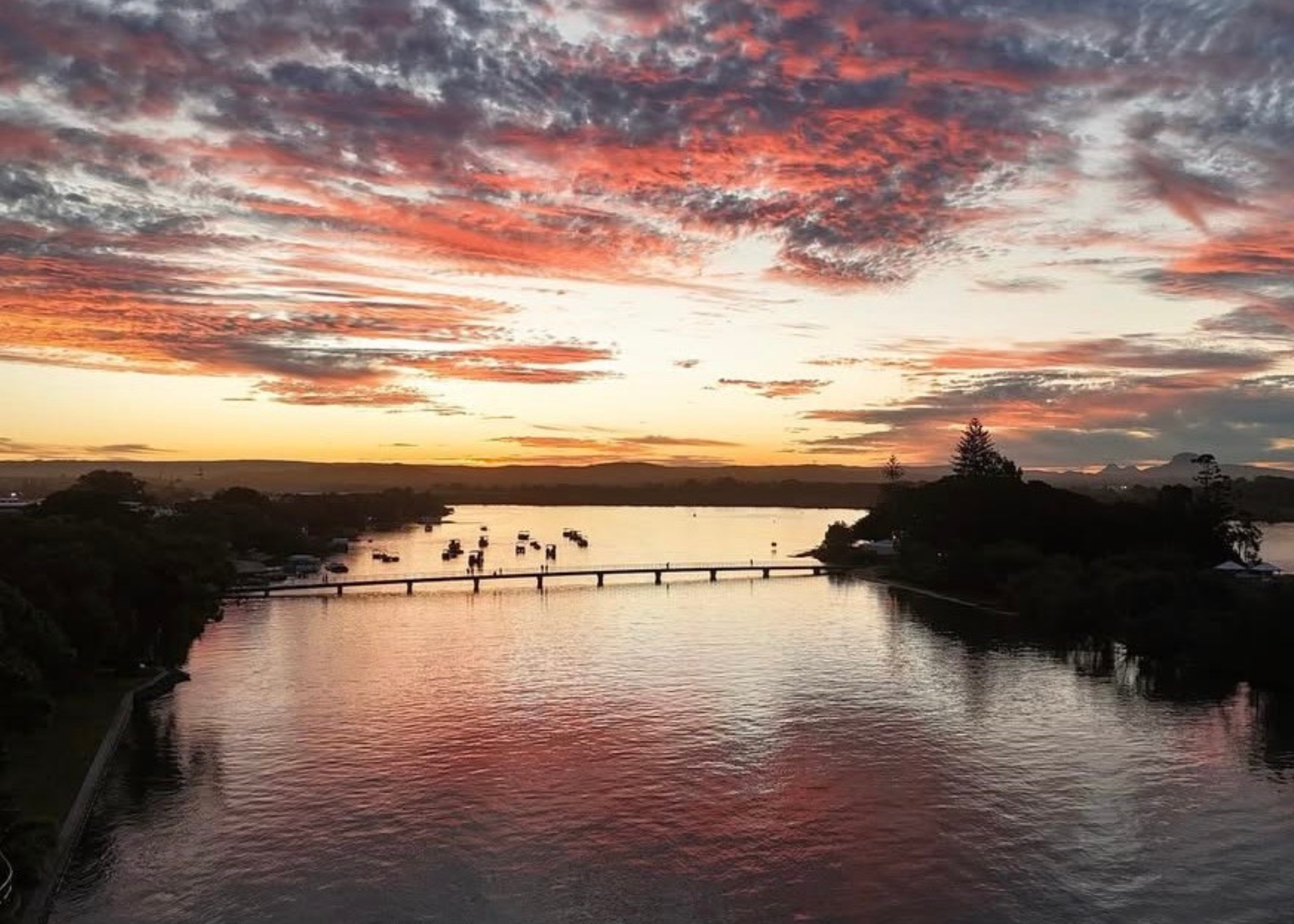 Sunset over Sunshine Coast