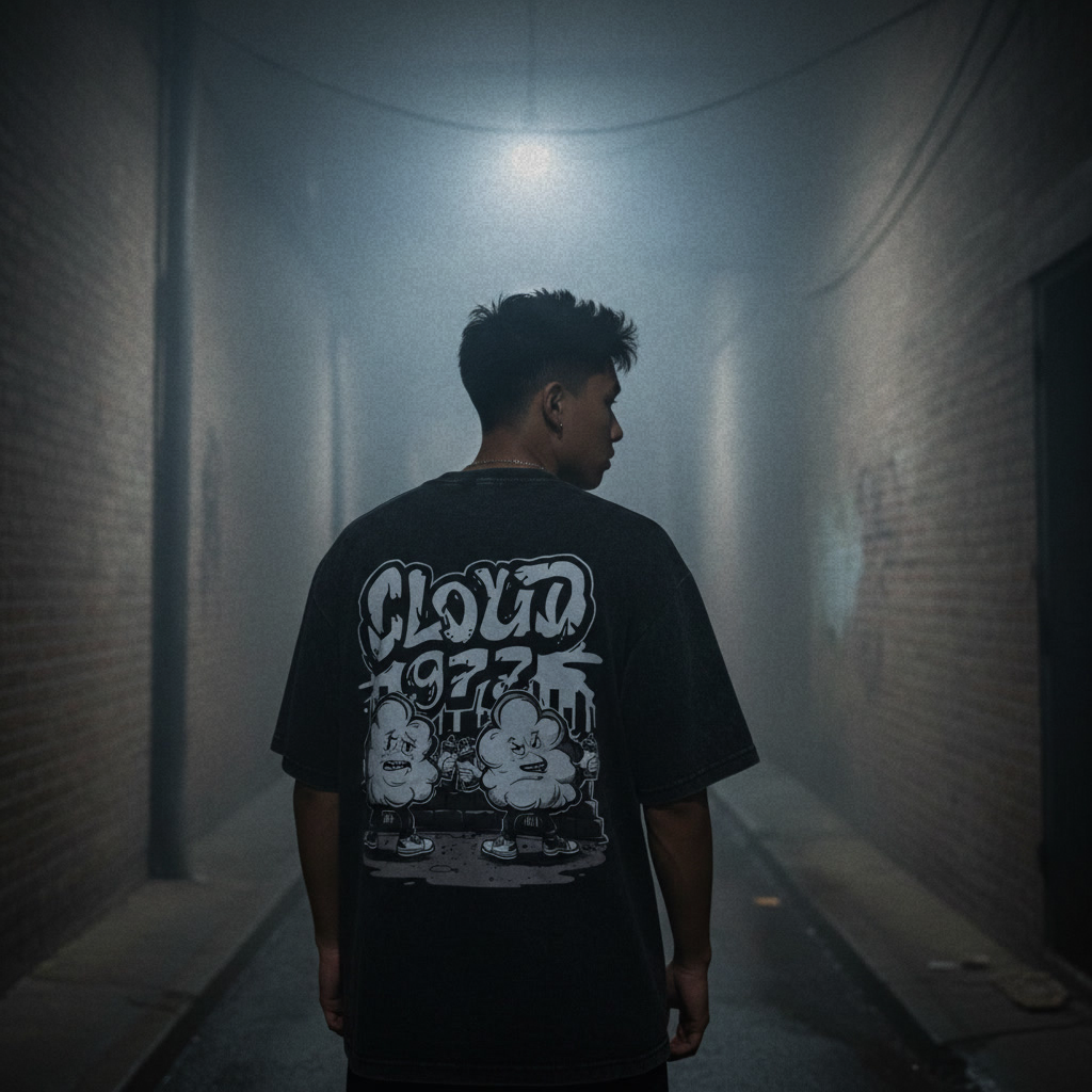 Mischievous Clouds oversized T-shirt