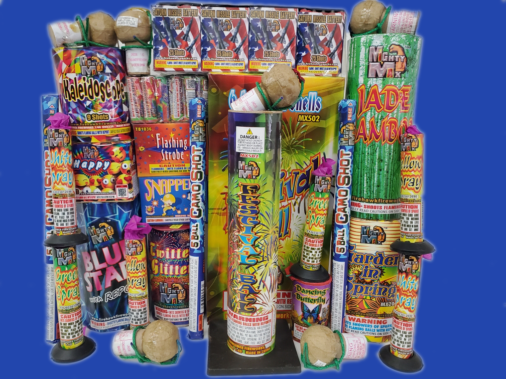 Xtreme Fireworks is home to premium fireworks, 3 for 1 deals and assortment boxes including  rockets, sparklers, and explosive devices with names like Kaleidoscope, Flashing Strobe, and Jade Amber