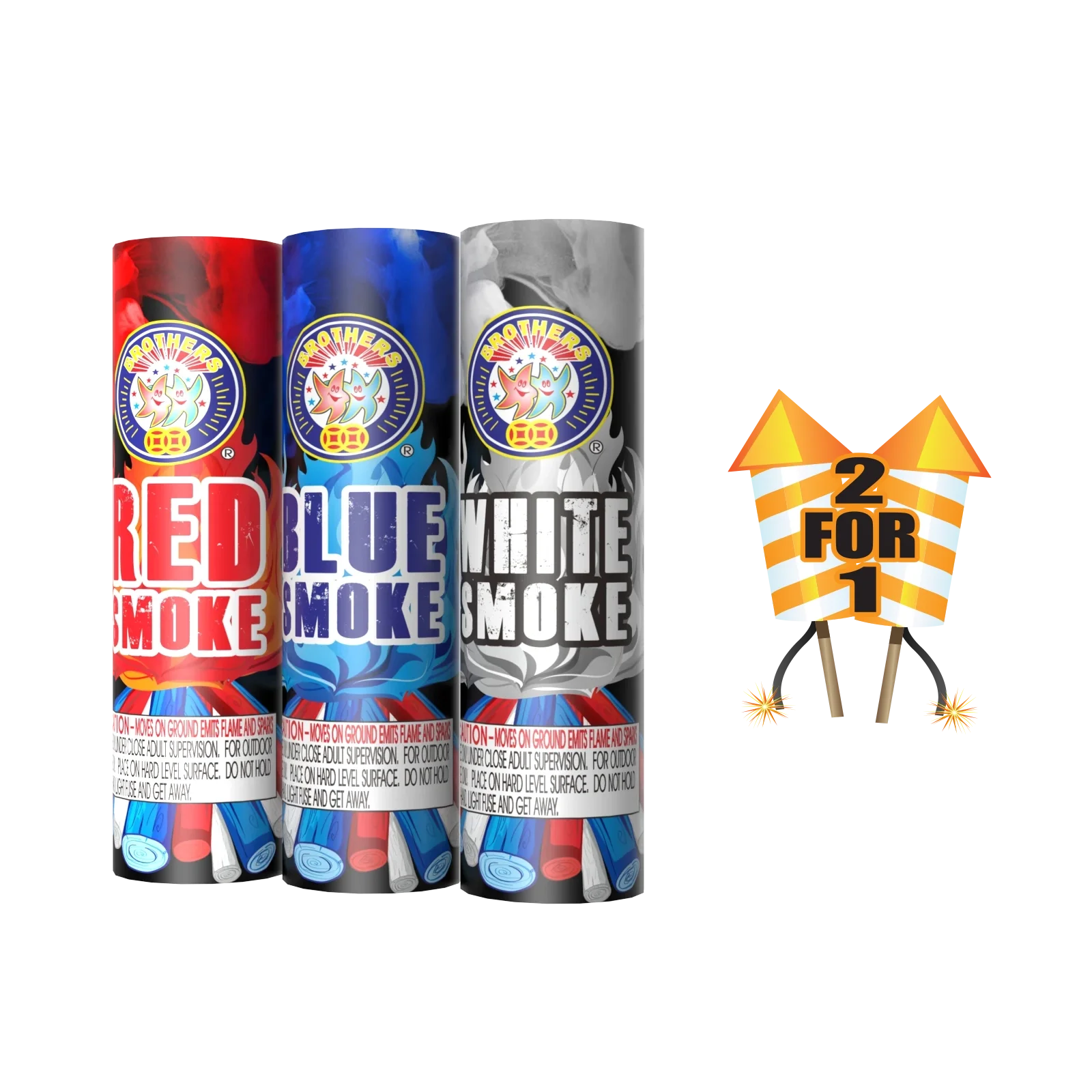 RED WHITE AND BLUE SMOKE