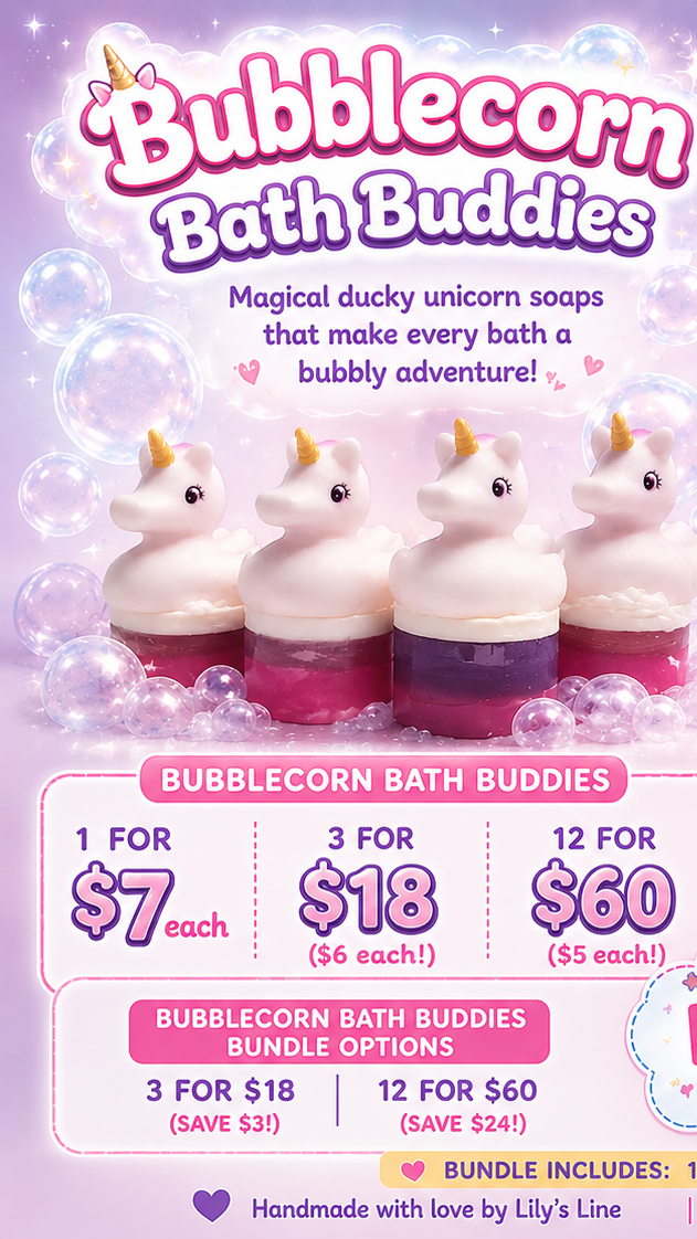Bubblecorn Bath Buddies Bundle  2