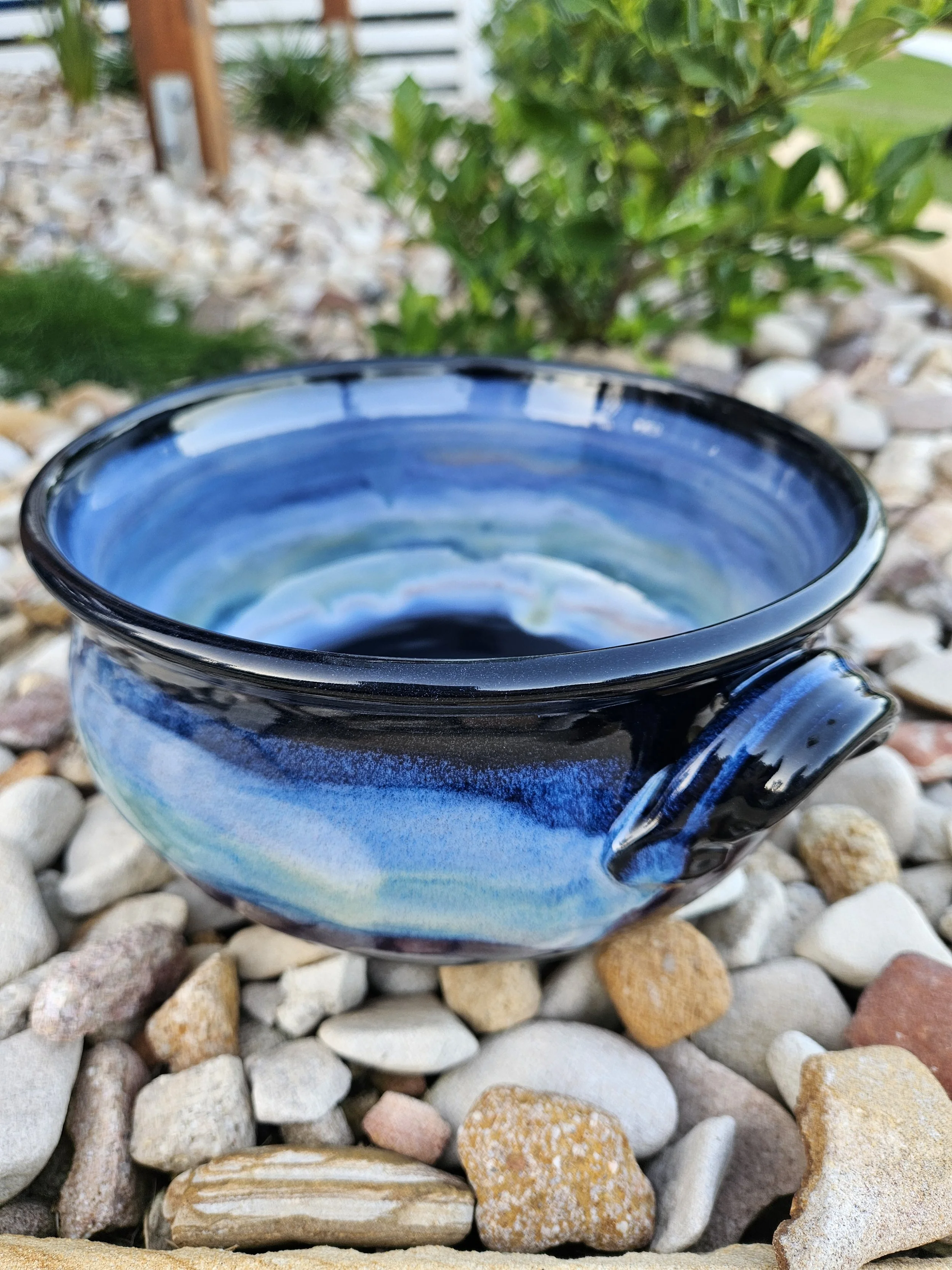 Northern Lights Casserole Dish - Deep dish, wheel thrown stoneware