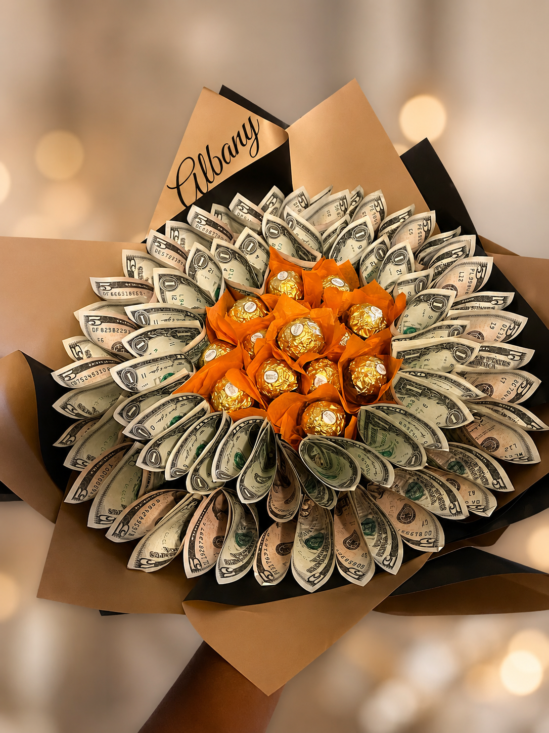 Personalized money bouquets for birthdays, graduations and special occasions in Nassau.