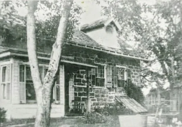 The Old Dutch House circa 1910, Valley Cottage NY — historic Dutch sandstone farmhouse built 1776