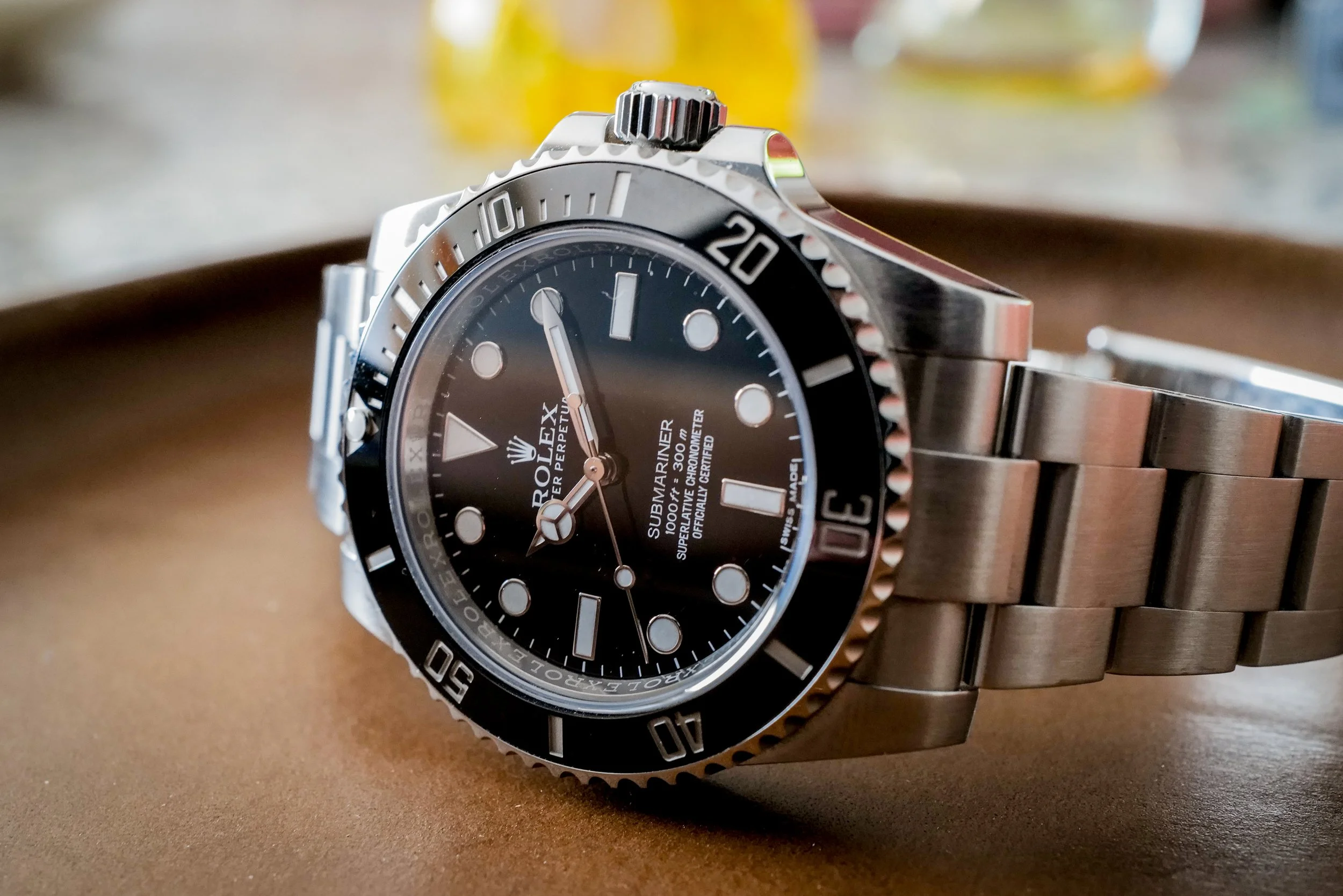 Rolex Submariner No Date 40mm 114060 Oystersteel Black Dial 2018 — Tiger and Crow Watch Co