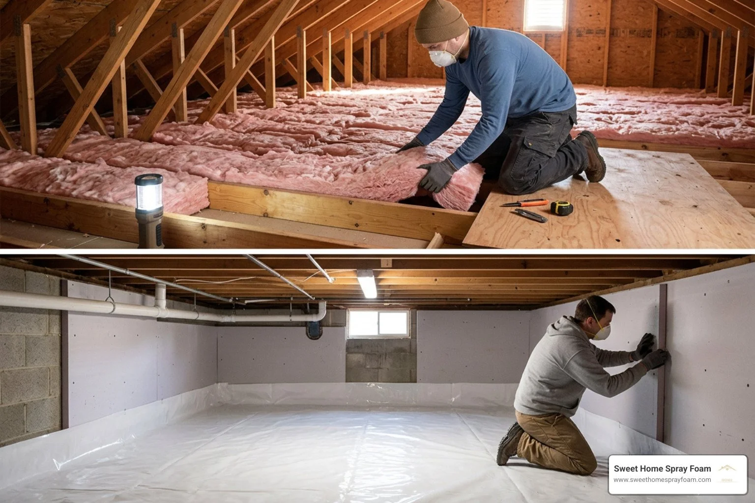 Mastering Attic and Crawl Space Insulation from Top to Bottom