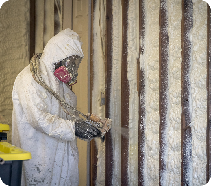 closed-cell spray foam applied to rim joist cavities closed-cell spray foam applied to rim joist cavities