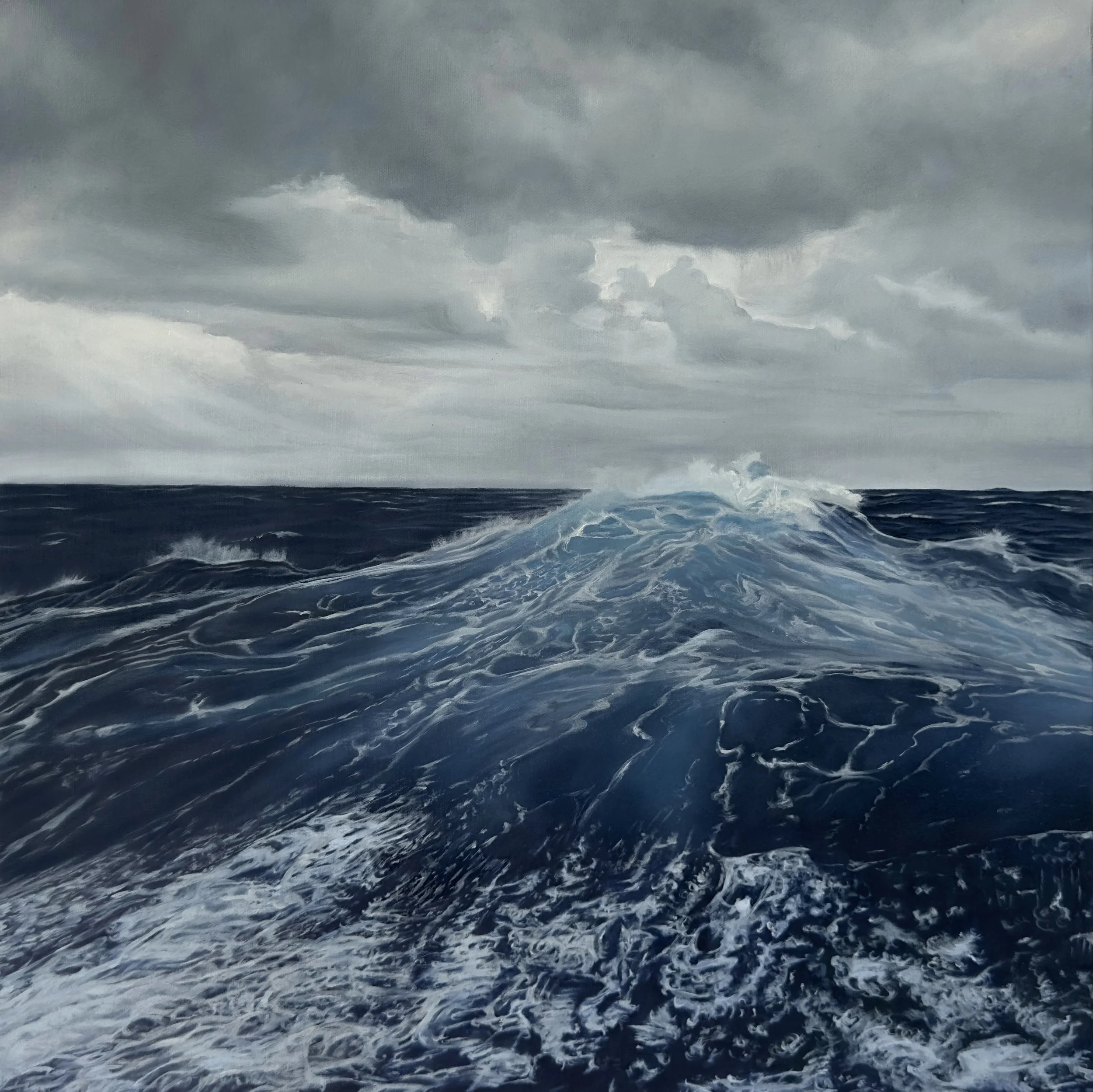 Dark Tide, 2026 Oil on Canvas, 20 x 20 in. SOLD