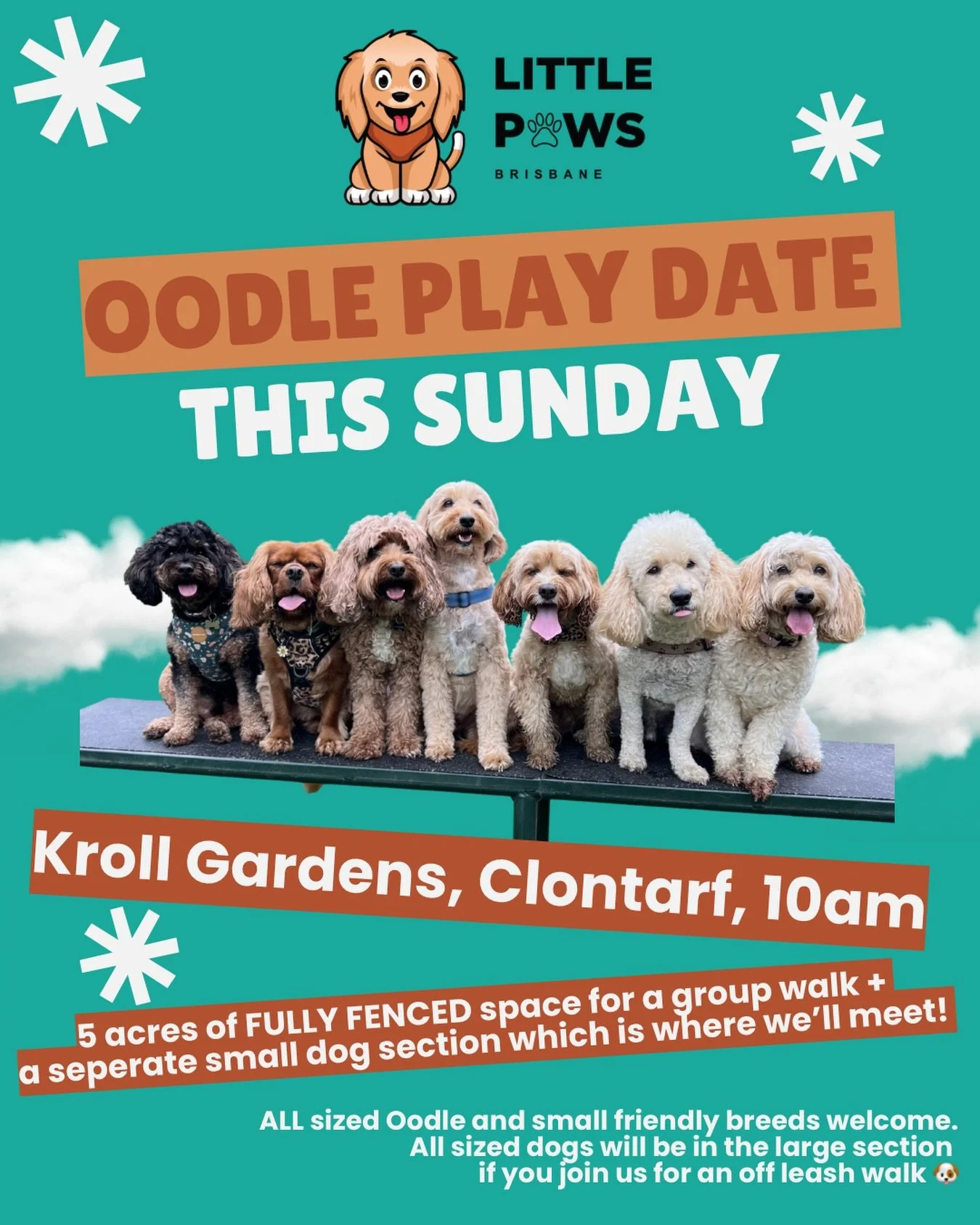 🐶 Oodle Play Date at Kroll Gardens 🍃

Join us this Sunday for a relaxed morning of Oodle fun, socialisation and community at Kroll Gardens, Clontarf!

📅 Sunday 14th June 
⏰ 10am to 11.30am
📍 Kroll Gardens, Clontarf

If you&rsquo;ve never visited 