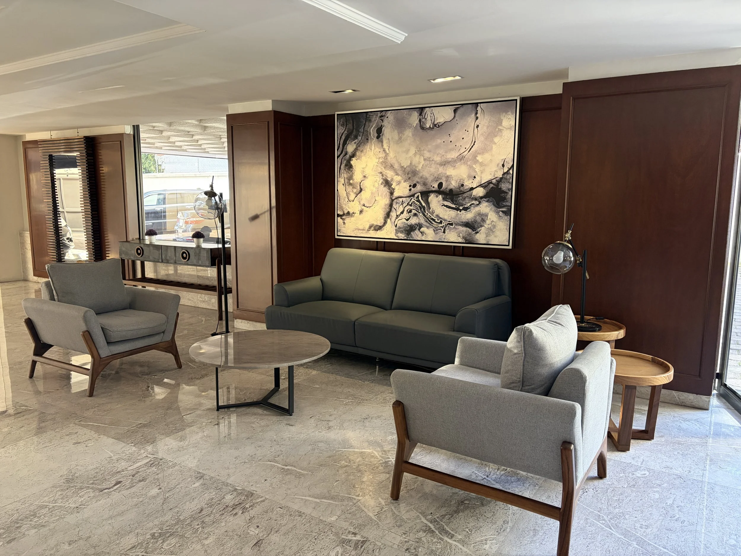 Contemporary lobby