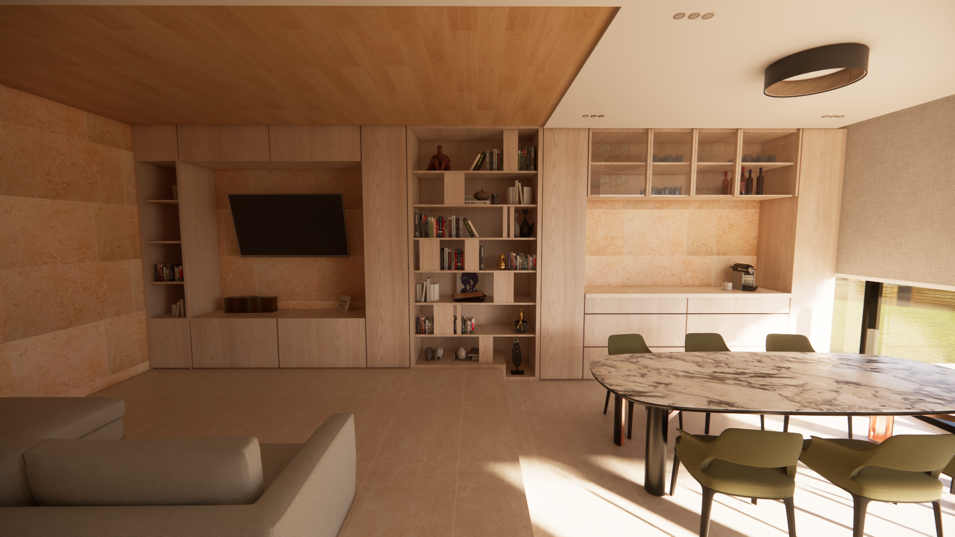 Librero y mueble completo