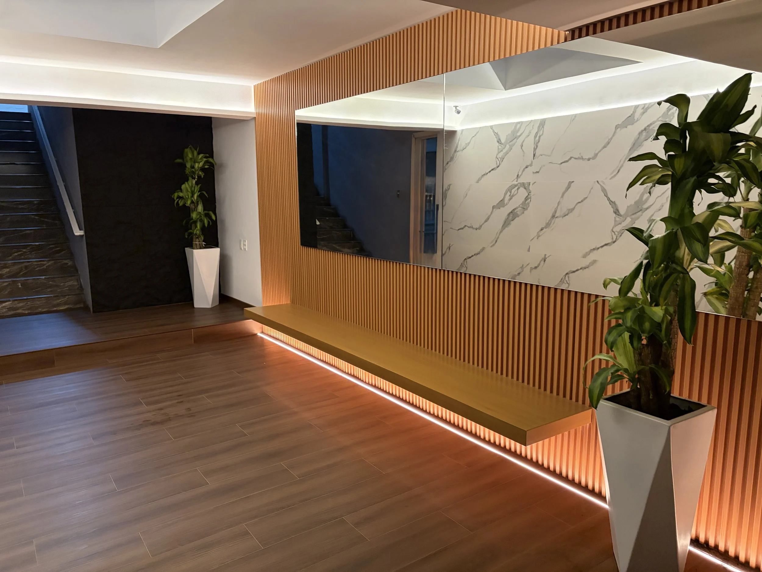 Contemporary lobby
