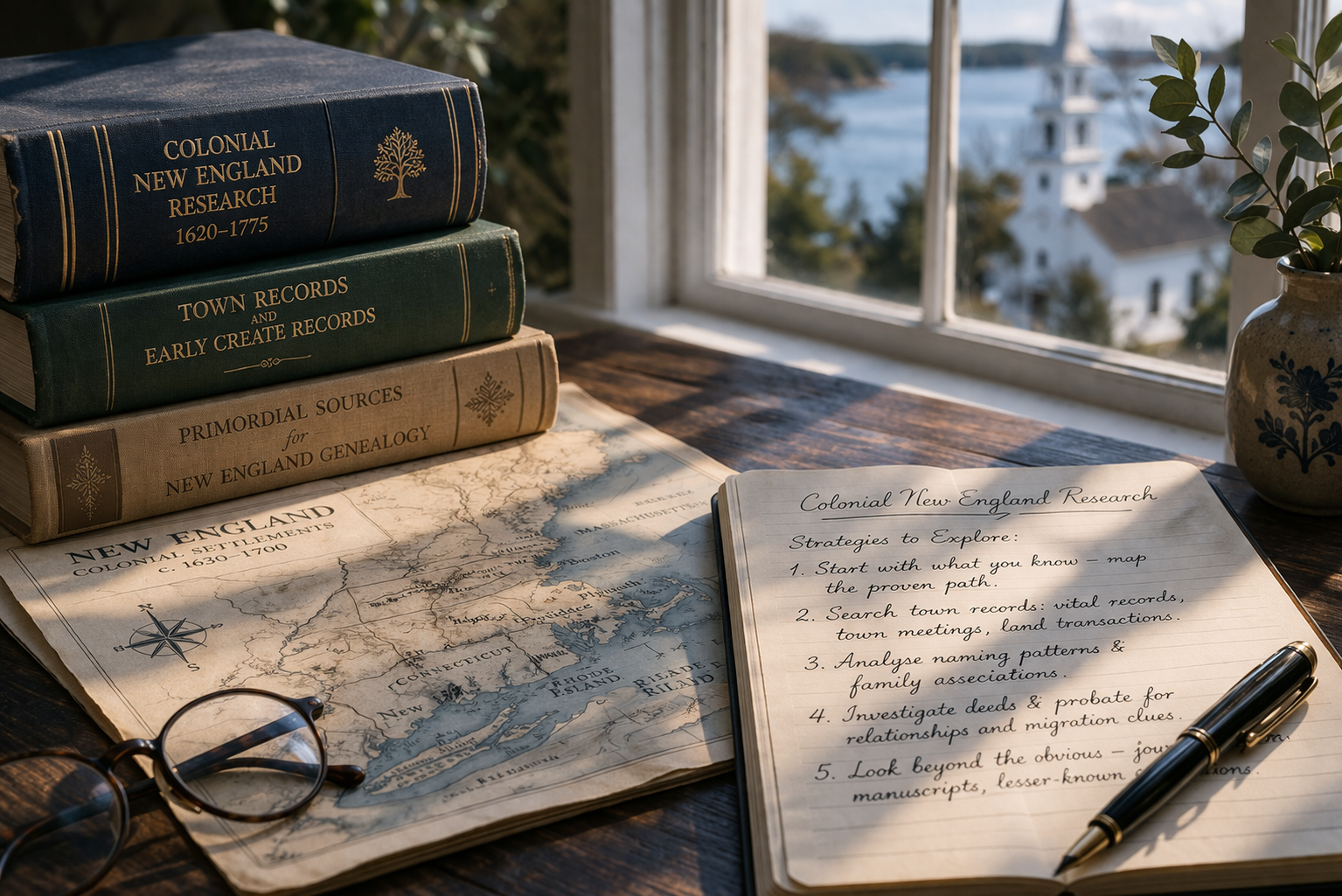 15 Top Tips for Colonial New England Research and Organize Your Genealogy in Three Easy Steps