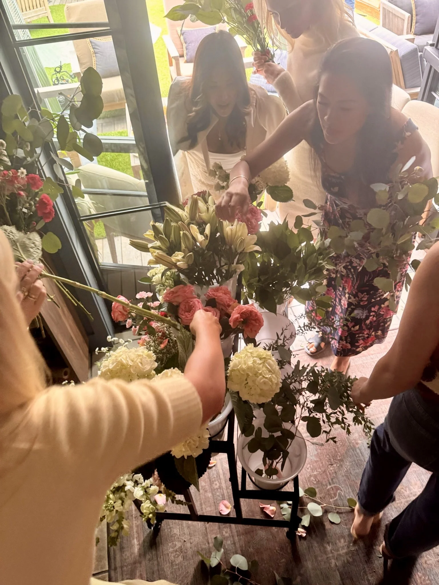 A Reflective Floral Circle for Mothers