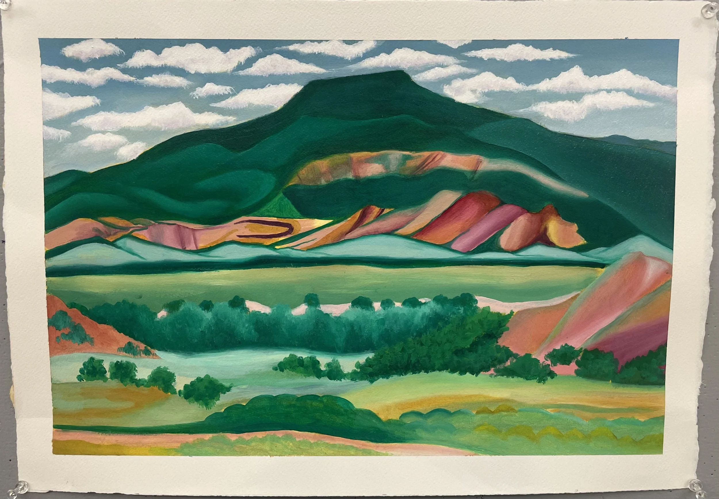 Recreation: My Front Yard, Summer, 1941- Georgia O'Keeffe | Spring 2024 | Oil on Paper